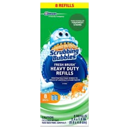 Scrubbing Bubbles Heavy Duty Fresh Brush Refills - 8ct - Thumbnail 1