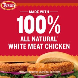Tyson White Meat Spicy Breaded Chicken Patties, 23 oz (Frozen, Fully Cooked) - Thumbnail 3