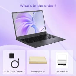 15.6" FHD IPS Windows 11 Laptop, 128GB SSD 12GB RAM, Intel Processor, Dual 4K Output & Type-C PD, Office 2024 Included - Thumbnail 6