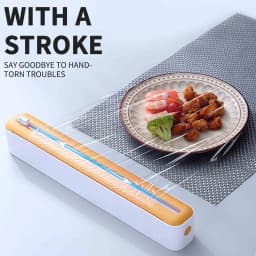 Kcavykas Cling Wrap Autumn Promotions Space-Saving Mounting Precise Cutting Implementation Cling Wrap With Cutter Durable Stable Versatility in Sizes - Thumbnail 5
