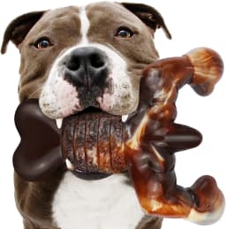 Aelflane Dog Toys for Aggressive Chewers, Dog Chew Toys,Indestructible Dog Toys for Large Breed, Bacon Flavored - Thumbnail 1