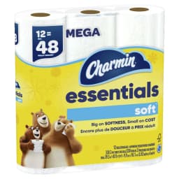 Charmin Essentials Soft Toilet Paper 12 Mega Rolls, 330 Sheets Per Roll - Thumbnail 8