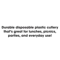 Great Value Plastic Disposable Forks, Basic White, 24 Count - Thumbnail 4