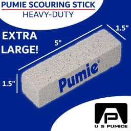 Extra Large Pumie Scouring Stick 2 Count Powerful All Purpose Cleaning Tool - Thumbnail 2