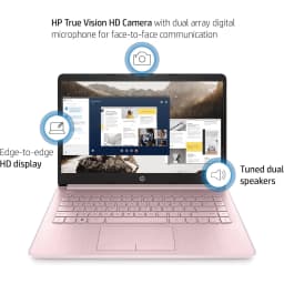 HP Newest 14" Laptop, Slim Light Laptop Computer for Students and Business, Intel Quad-Core N4020, 1 Year Office 365 - Thumbnail 3