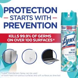 Lysol Disinfectant Spray, Brand New Day Coconut Water & Sea Minerals , 19 oz. (4 Packs) - Thumbnail 5