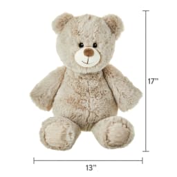 Spark Create Imagine Soft Bear Plush with Beans, 17 in, 0 Months - Thumbnail 6