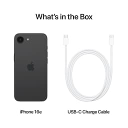Total Wireless Apple iPhone 16e, 128GB, Black - Prepaid Smartphone - Thumbnail 3