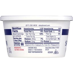 Daisy Pure and Natural Sour Cream, 8 oz Tub (Refrigerated) - Thumbnail 2