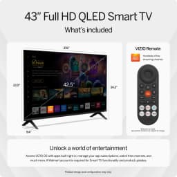 VIZIO 43" Class Quantum Full HD QLED Smart TV (NEW 2026) VFQ43M-10 - Thumbnail 3