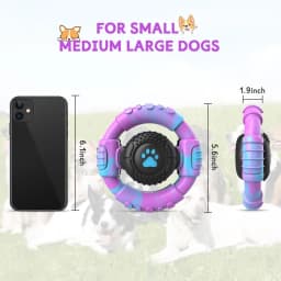 Pet Deluxe Dog Toys for Aggressive Chewers Large Dogs Squeaky Dog Chew Toys for Large Medium Breed Nylon Rubber Interactive Tough Dog Toys to Keep - Thumbnail 7