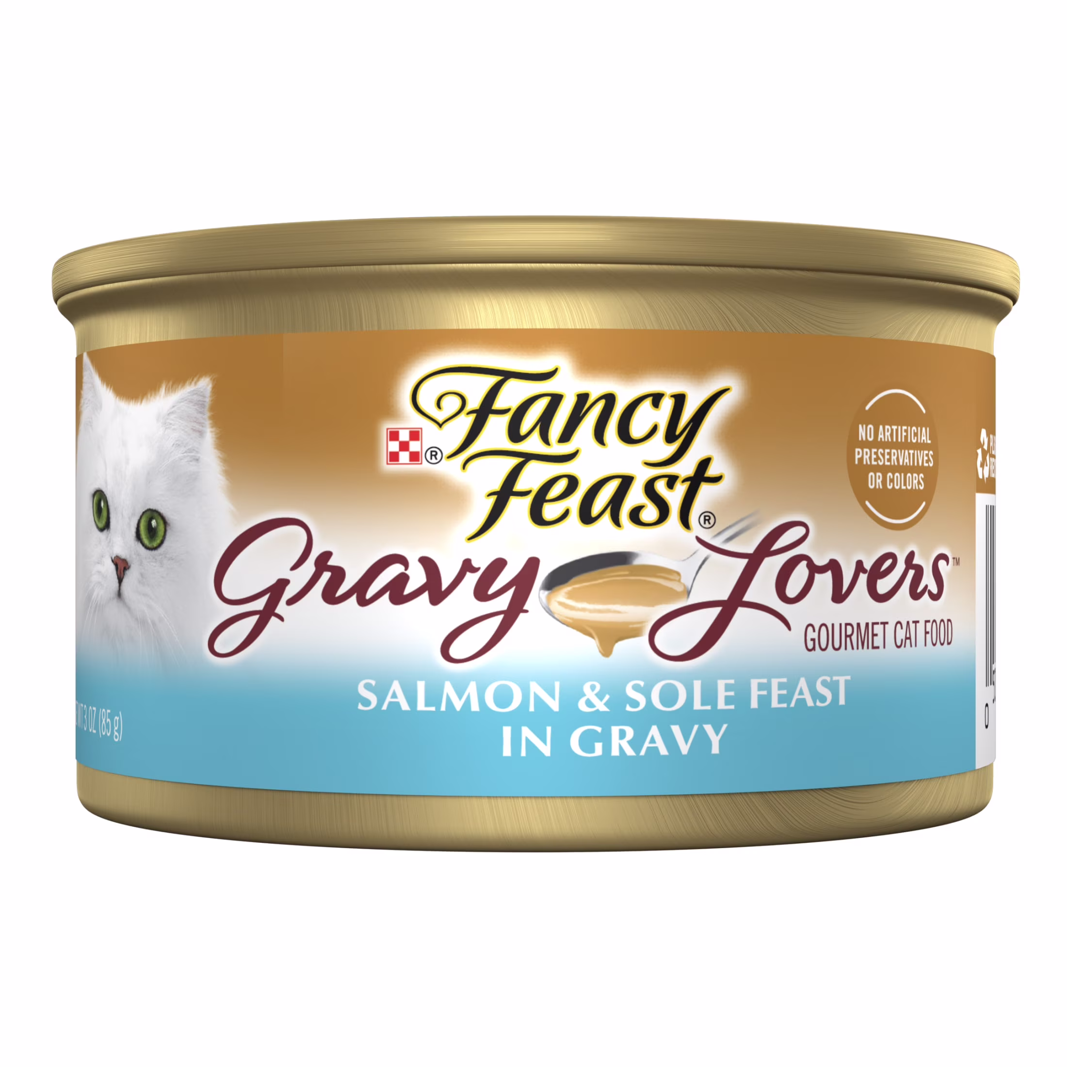 Purina Fancy Feast Gravy Lovers Wet Cat Food, Salmon & Sole in Gravy, 3 oz Can