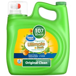 Great Value Ultimate Fresh Laundry Detergent, Original Clean, 154 fl oz, 107 Loads - Thumbnail 1