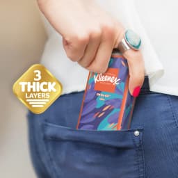 Kleenex On-The-Go Facial Tissues, 3 On-The-Go Packs, 10 Tissues per Pack, 3-Ply - Thumbnail 4