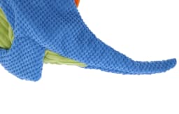 Play 365 Jurassic Flatties Squeaky Diplo Dog Toys, Blue, Small - Thumbnail 5