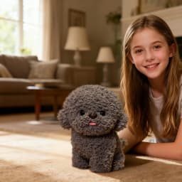 YiJuHui 1pcs Realistic Bichon Frise Stuffed Animal Plush Toy - Ultra Soft Huggable Pillow Pet for Cuddling Comfort, Durable Nursery Decor and Gift - Thumbnail 2