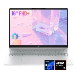 HP OmniBook 3 16" FHD+ Touchscreen Laptop, AMD Ryzen 5 40, 16GB RAM, 2TB SSD, Windows 11 Pro - Thumbnail 1