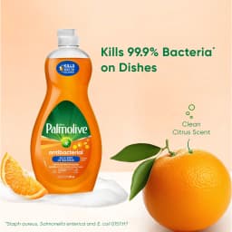 Palmolive Ultra Concentrated Antibacterial Liquid Dish Soap, Orange Scent - 20 Fluid Ounce - Thumbnail 2