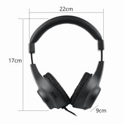 KLYNE- Wired Over Ear Dj Headphones Studio Monitor Stereo Headphones Headset Black D5O9 - Thumbnail 4