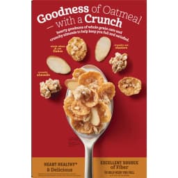 Oatmeal Crisp Heart Healthy Cereal, High Fiber Cereal Made with Whole Grain, 19.7 oz - Thumbnail 10