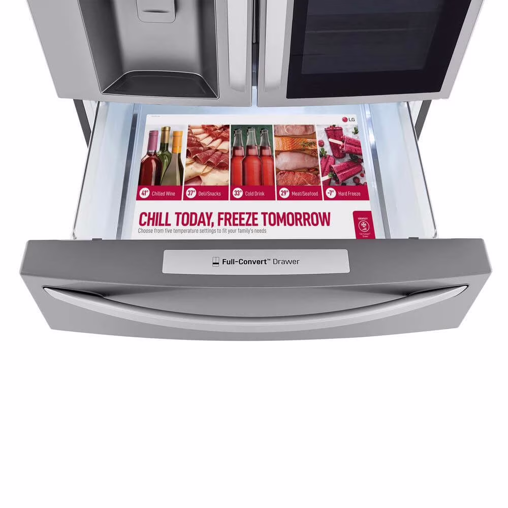LG LRMVS3006S 29.5 Cu. Ft. Stainless French-door Smart Refrigerator - Thumbnail 3