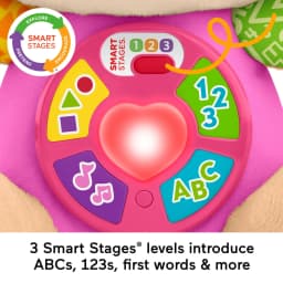Fisher-Price Laugh & Learn Smart Stages Sis Pink Plush Musical Learning Toy for Baby & Toddler - Thumbnail 3