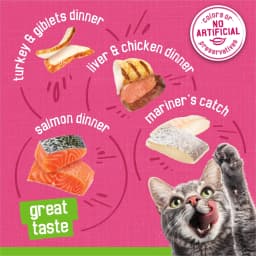 Purina Friskies Pate Variety Pack, Surfin' and Turfin' Favorites, Wet Cat Food, 5.5 oz Can, 32 Pack - Thumbnail 5