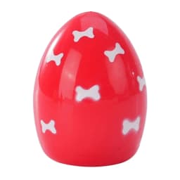 4 Pack Soft Bouncing Easter Egg Dog Toys with Squeaker, Durable Flexible Puppy Teething Chew Orbs, Indoor Outdoor Interactive Throw Fetch Balls - Thumbnail 2