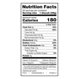 Great Value Buttermilk Biscuits, 41.6 oz, 20 Count - Thumbnail 3