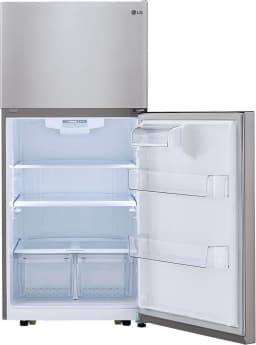 LG LTCS20020S 30" Wide 20.2 Cu. Ft. Energy Star Rated Top Freezer Refrigerator - Stainless Steel NEW - Thumbnail 4