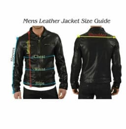 Noora Genuine Lambskin Leather Men's Black Biker Jacket Cafe Racer Riding Slim Fit With Zipper Jacket & Pocket JS012 - Thumbnail 5