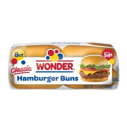 Wonder Bread Classic Extra Soft White Bread Hamburger Buns, 15 oz, 8 Ct, Shelf-Stable - Thumbnail 14