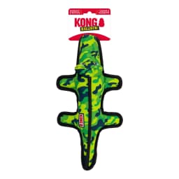 KONG® Ballistic® Durable Plush Squeaker Dog Toy, Alligator, Medium/Large - Thumbnail 6