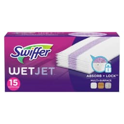 2X - Swiffer WetJet Multi-Surface Floor Cleaner Spray Moping Pads Refill - Unscented - 15ct - Thumbnail 1