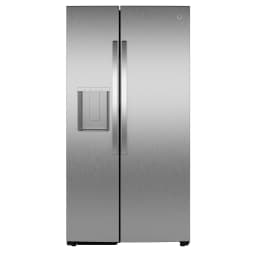 GE® 27.7 Cu. ft. Side-By-Side Refrigerator with LED Light Walls Tall Dispenser in Stainless Steel - Thumbnail 1