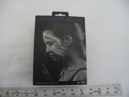 RHEA- (1) New Ihip Athletic Sports Earphones Built-In Microphone Warrior Purple & Gray - Thumbnail 1