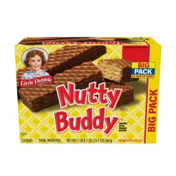 Little Debbie Big Pack Nuddy Buddy Wafer Bars, 24.1 oz (24 count) - Thumbnail 3