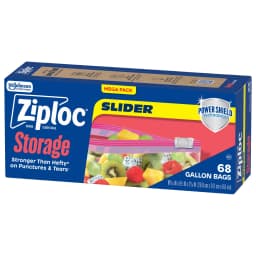Ziploc® Brand Storage Slider Gallon Bags, Power Shield™ Technology, Expandable Bottom, 68 Count - Thumbnail 10