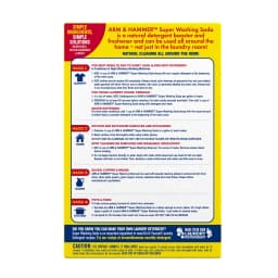 ARM & HAMMER Super Washing Soda Powder Laundry Detergent Booster & Household Cleaner, 55 oz - Thumbnail 3