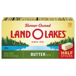 Land O Lakes Salted Butter in Half Sticks, 4 Half Sticks, 8 oz Pack - Thumbnail 1