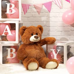 HollyHOME Giant Teddy Bear Big Plush Stuffed Animal Soft Cuddly Toy Gift for Girlfriend Kids Valentine's Day 36 Inch Brown - Thumbnail 6