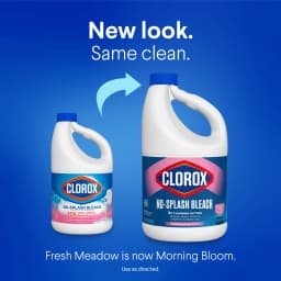 Clorox No Splash Bleach, Morning Bloom, 77 fl oz - Thumbnail 3