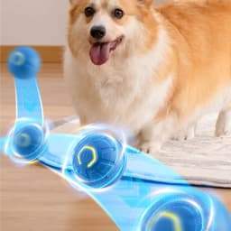 Pcksrro Pet Toys Indoor Interactive Pet Toys Automatic Mobile Pet Toy USB Rechargeable Smart Toy Two Speed Adjustable With Tail - Thumbnail 8
