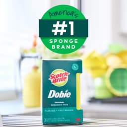 Scotch-Brite Dobie Original Scrubbing Pads, Flexible and Fast Drying, 3 Pack - Thumbnail 9