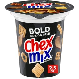 Chex Mix Bold Garlic and Herb Snack Mix, Snack Cup, 2.5 oz - Thumbnail 1