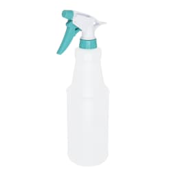 Mainstays Plastic Clear Spray Bottle with Teal Lid and Nozzle, 28 oz - Thumbnail 4