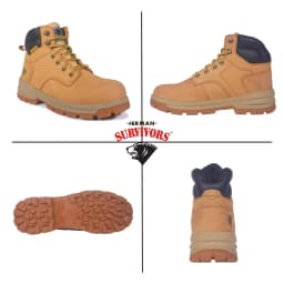 Herman Survivors Men's Boulder Waterproof 6 in Steel Toe Work Boots - Thumbnail 3