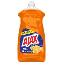 Ajax Ultra Liquid Dish Soap, Triple Action, Mess-Free, Easy-Flip Cap, Orange Scent, 52 fl oz - Thumbnail 11