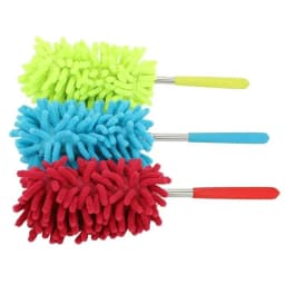 neszzmir Microfiber Duster with 2 Replaceable Heads, Extendable & Detachable Pole for Home, Car, Ceiling Fan, Furniture Cleaning – Washable & Reusable - Thumbnail 4