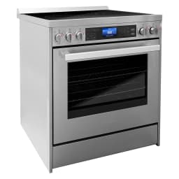 Cosmo 4 Piece Kitchen Appliance Package with 24" Built-In Microwave Drawer 30" Freestanding Electric Range 24" Built-in Integrated Dishwasher - Thumbnail 5